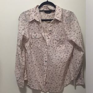 Cherry blossom button down top